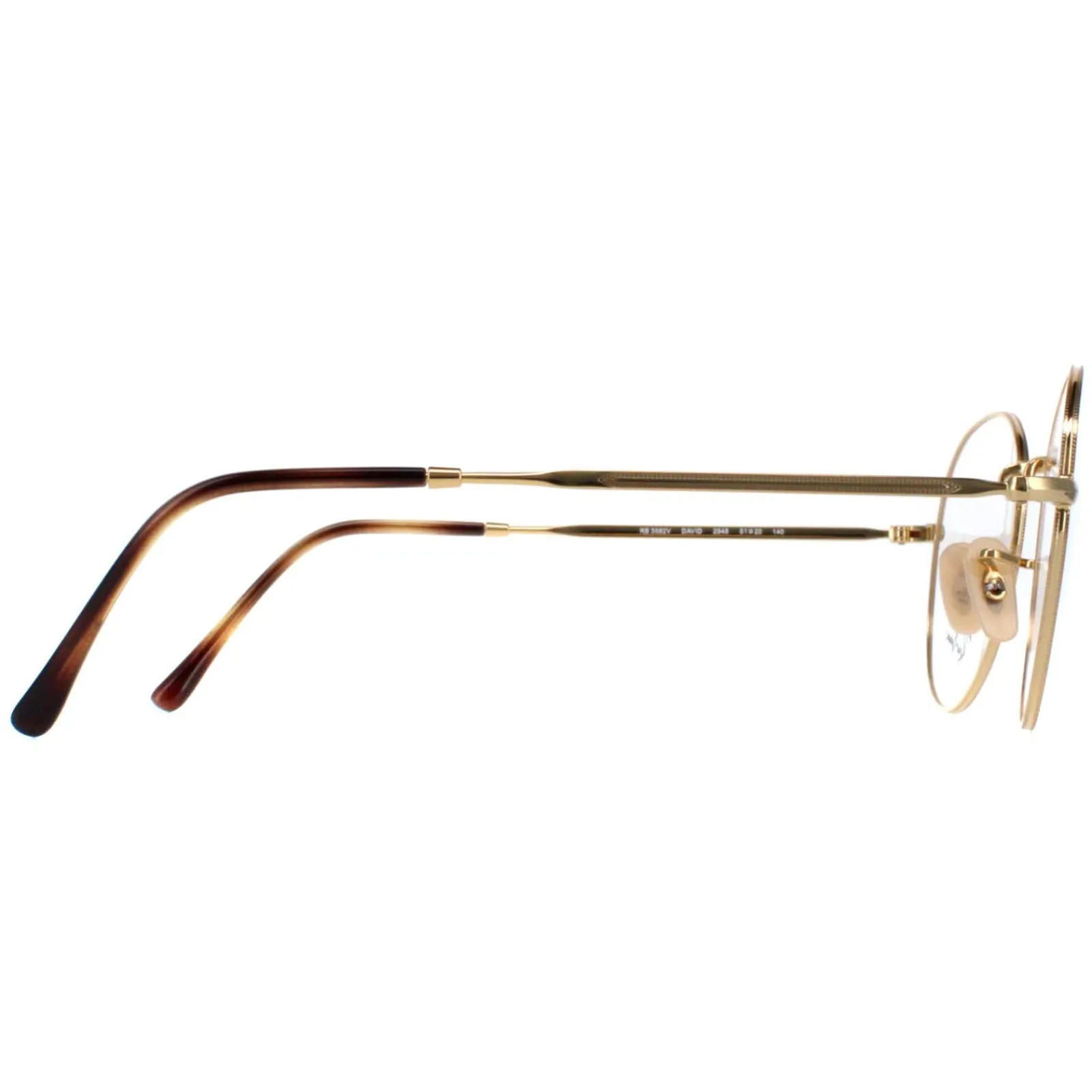 Ray-Ban Round|Round^Glasses Frames RX3582V David 2945 Havana on Gold Men Women