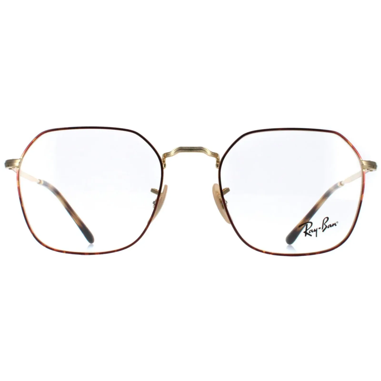 Ray-Ban Square|Ray-Ban^Glasses Frames RX3694V Jim 2945 Havana on Gold Men Women