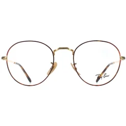 Ray-Ban Ray-Ban|Round^Glasses Frames RX3582V David 2945 Havana on Gold Men Women