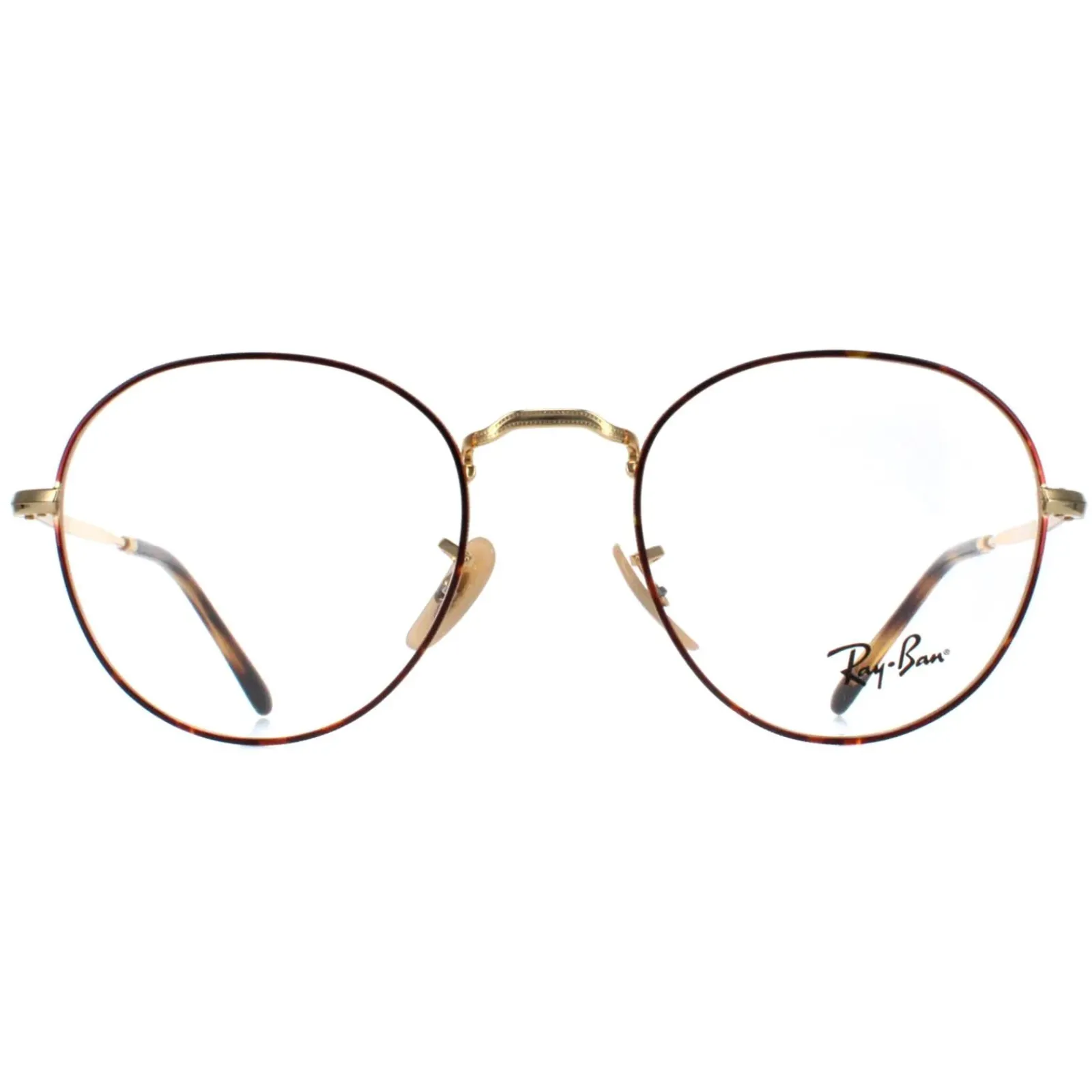Ray-Ban Ray-Ban|Round^Glasses Frames RX3582V David 2945 Havana on Gold Men Women