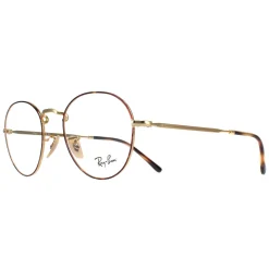 Ray-Ban Ray-Ban|Round^Glasses Frames RX3582V David 2945 Havana on Gold Men Women