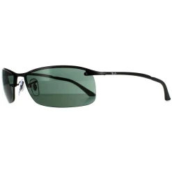 Ray-Ban Ray-Ban|Wrap^Rayban Sunglasses 3183 006 71 Matt Black Green