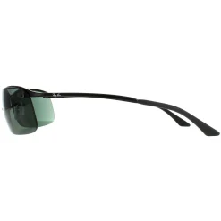 Ray-Ban Ray-Ban|Wrap^Rayban Sunglasses 3183 006 71 Matt Black Green