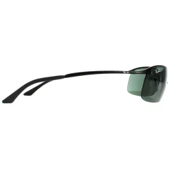 Ray-Ban Ray-Ban|Wrap^Rayban Sunglasses 3183 006 71 Matt Black Green