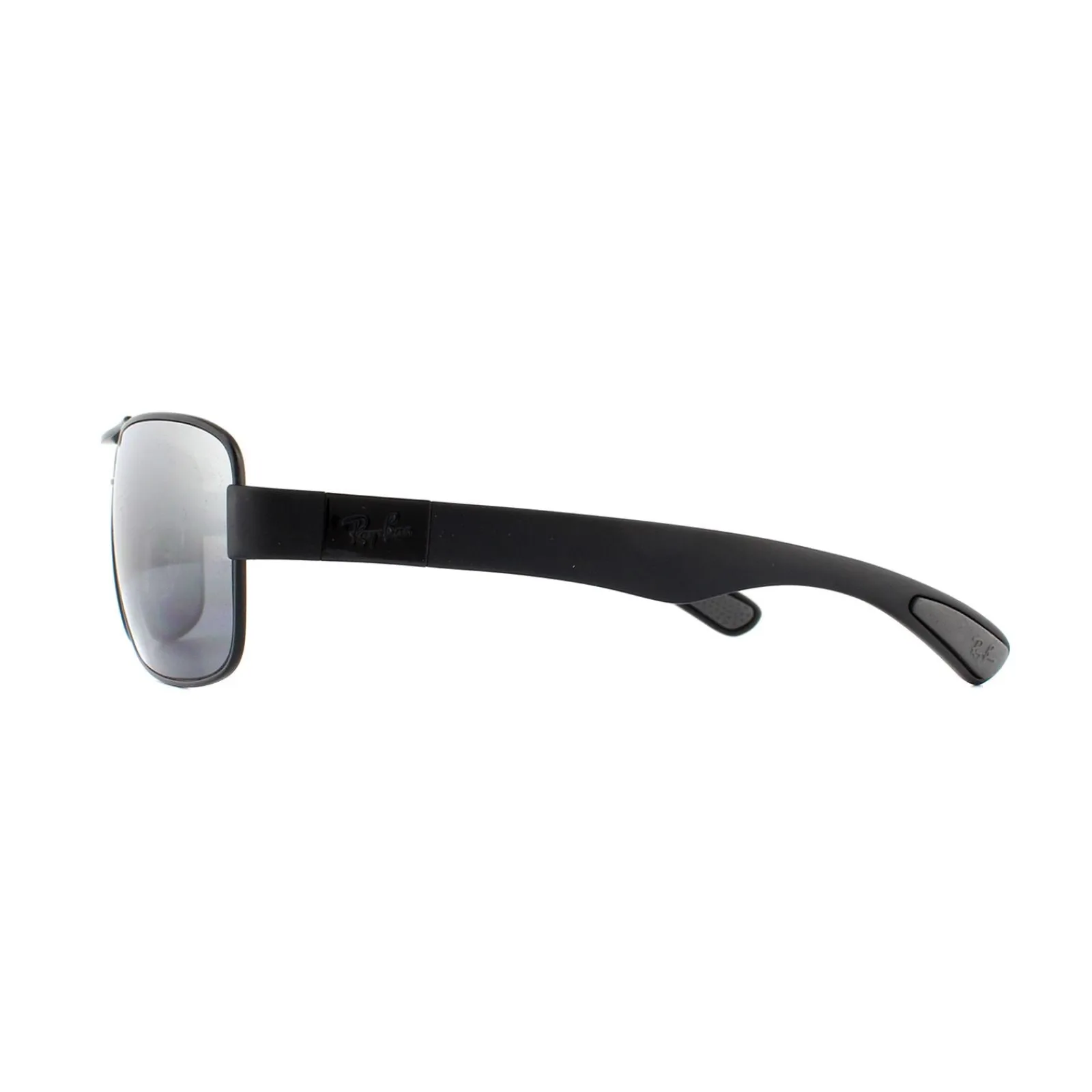 Ray-Ban Polarised^Sunglasses 3522 006/82 Black Silver Mirror Polarized