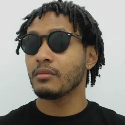Ray-Ban Ray-Ban|Round^Sunglasses 2180 601/71 Black Green