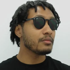 Ray-Ban Ray-Ban|Round^Sunglasses 2180 601/71 Black Green