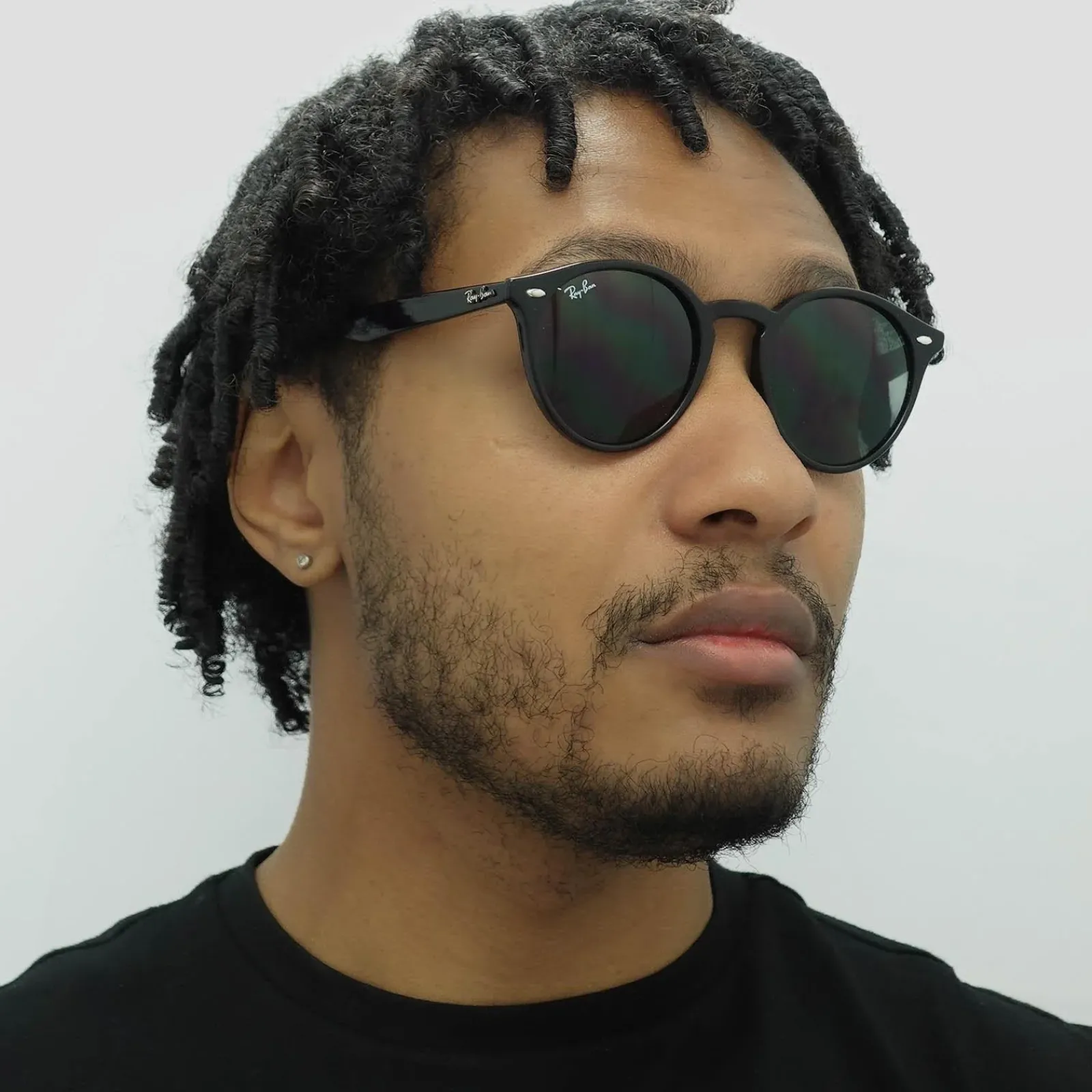 Ray-Ban Ray-Ban|Round^Sunglasses 2180 601/71 Black Green