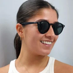 Ray-Ban Ray-Ban|Round^Sunglasses 2180 601/71 Black Green