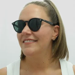 Ray-Ban Ray-Ban|Round^Sunglasses 2180 601/71 Black Green