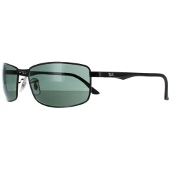 Ray-Ban Rectangle^Sunglasses 3498 002/71 Black Green