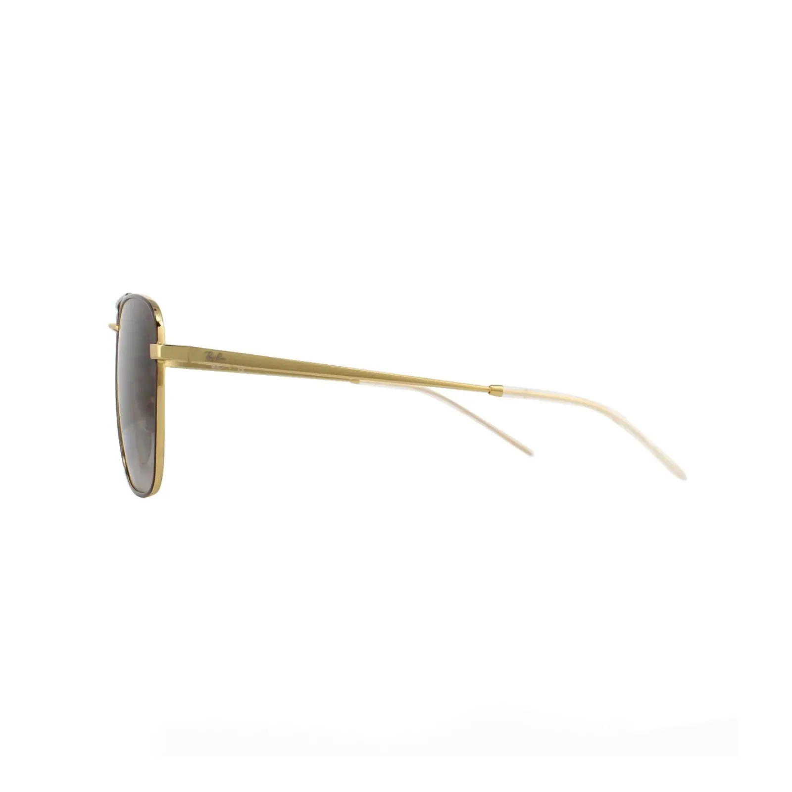 Ray-Ban Square^Sunglasses 3588 905513 Gold Top On Brown Brown Gradient Dark B