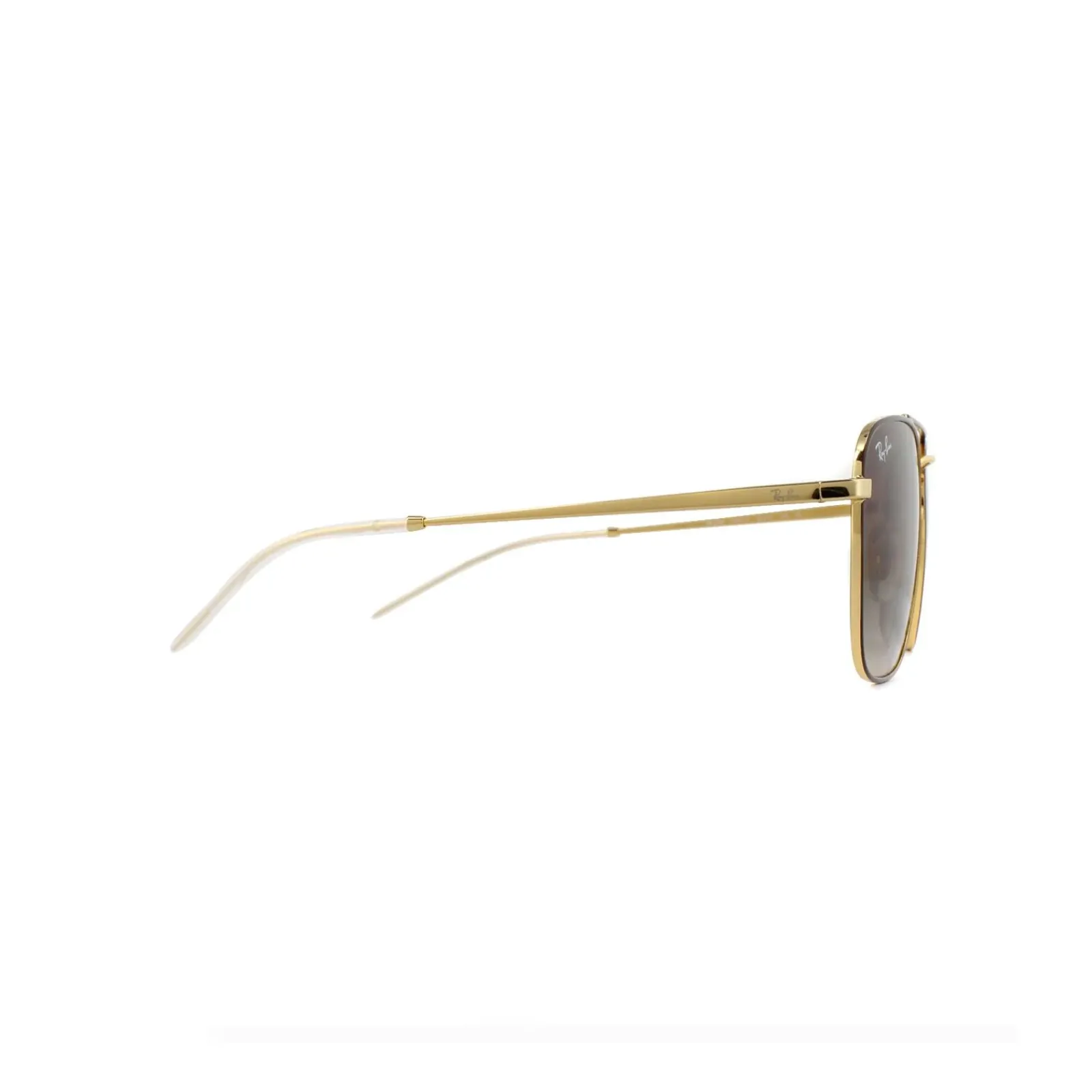 Ray-Ban Square^Sunglasses 3588 905513 Gold Top On Brown Brown Gradient Dark B