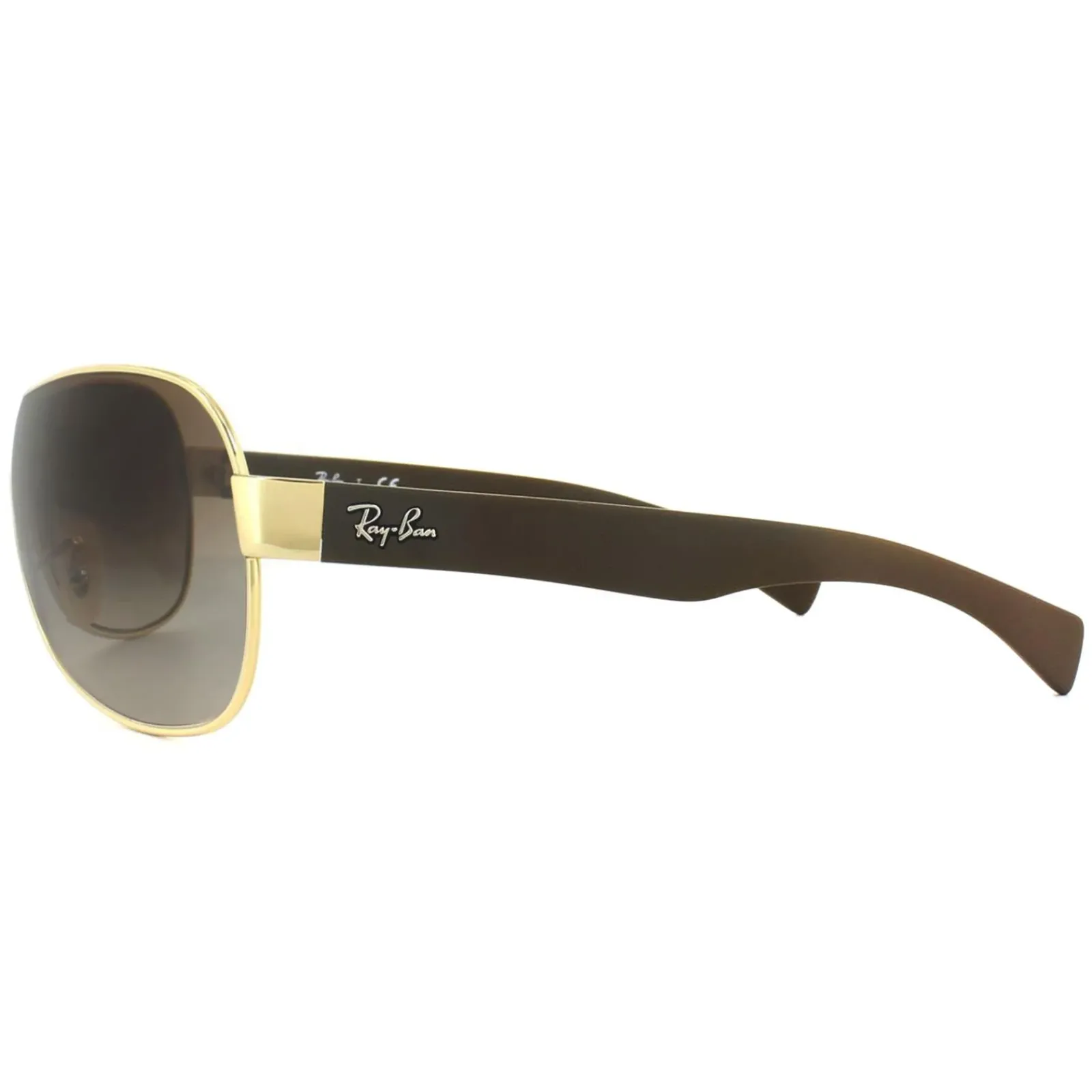Ray-Ban Ray-Ban|Shield^Sunglasses 3471 001/13 Gold Brown Gradient