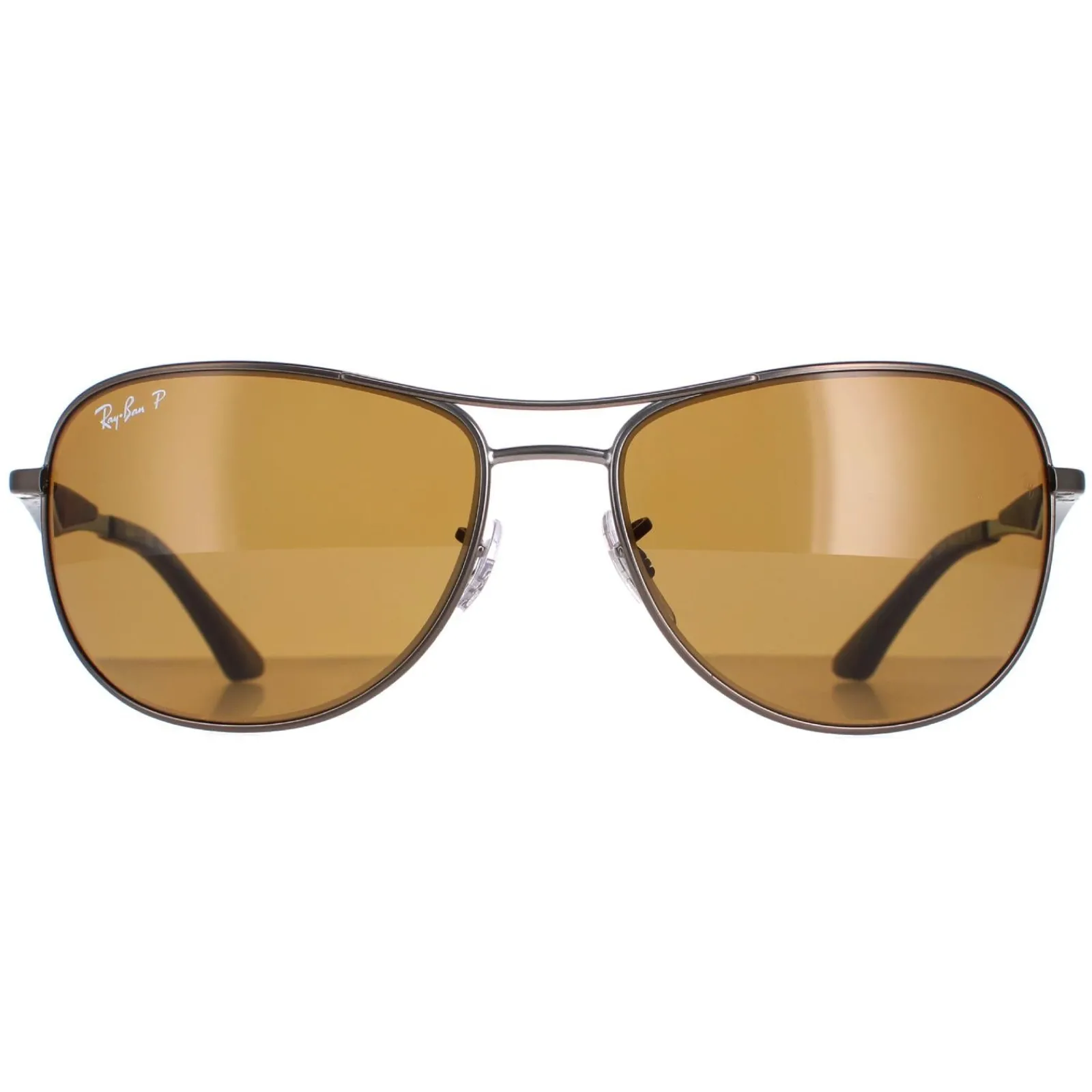 Ray-Ban Polarised^Sunglasses 3519 029/83 Gunmetal Brown Polarized