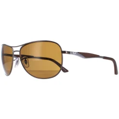 Ray-Ban Polarised^Sunglasses 3519 029/83 Gunmetal Brown Polarized