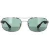 Ray-Ban Rectangle^Rayban Sunglasses 3445 004 Gunmetal Green