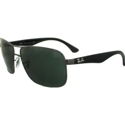 Ray-Ban Rectangle^Sunglasses 3516 004/71 Gunmetal Green 59mm