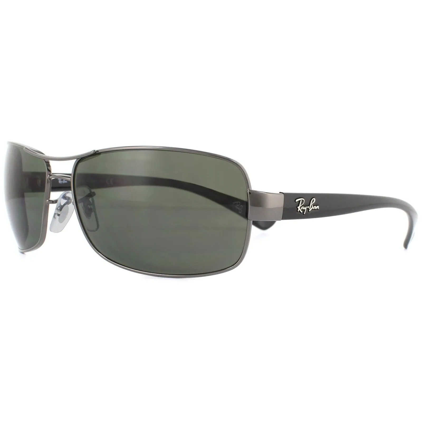 Ray-Ban Polarised^Sunglasses 3379 004/58 Gunmetal Green Polarized