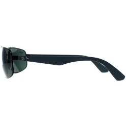 Ray-Ban Rectangle^Sunglasses 3527 006/71 Matt Black Grey Green