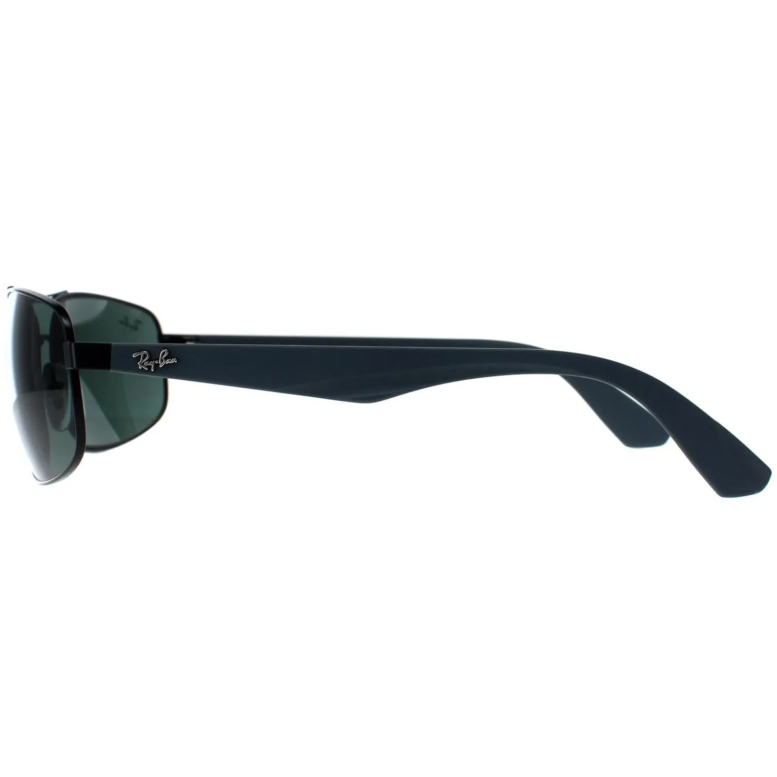 Ray-Ban Rectangle^Sunglasses 3527 006/71 Matt Black Grey Green