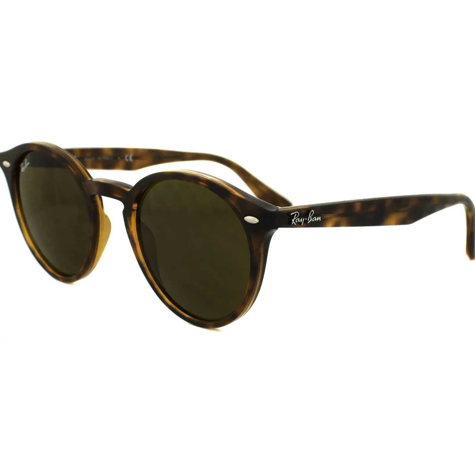 Ray-Ban Round^Sunglasses 2180 710/73 Tortoise Brown B-15