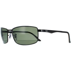 Ray-Ban Polarised|Ray-Ban^Sunglasses 3498 002/9A Black Polarized Green