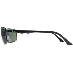 Ray-Ban Polarised|Ray-Ban^Sunglasses 3498 002/9A Black Polarized Green
