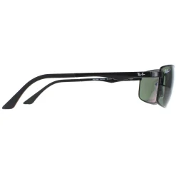 Ray-Ban Polarised|Ray-Ban^Sunglasses 3498 002/9A Black Polarized Green