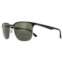 Ray-Ban Polarised|Ray-Ban^Sunglasses 3569 90049A Black Silver Green Polarized