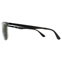 Ray-Ban Polarised|Ray-Ban^Sunglasses 3569 90049A Black Silver Green Polarized