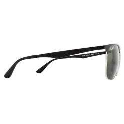 Ray-Ban Polarised|Ray-Ban^Sunglasses 3569 90049A Black Silver Green Polarized