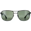 Ray-Ban Polarised^Sunglasses 3533 002/9A Black & Transparent Green Polarized