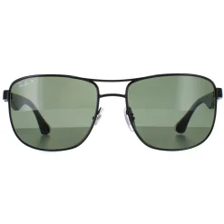 Ray-Ban Polarised^Sunglasses 3533 002/9A Black & Transparent Green Polarized