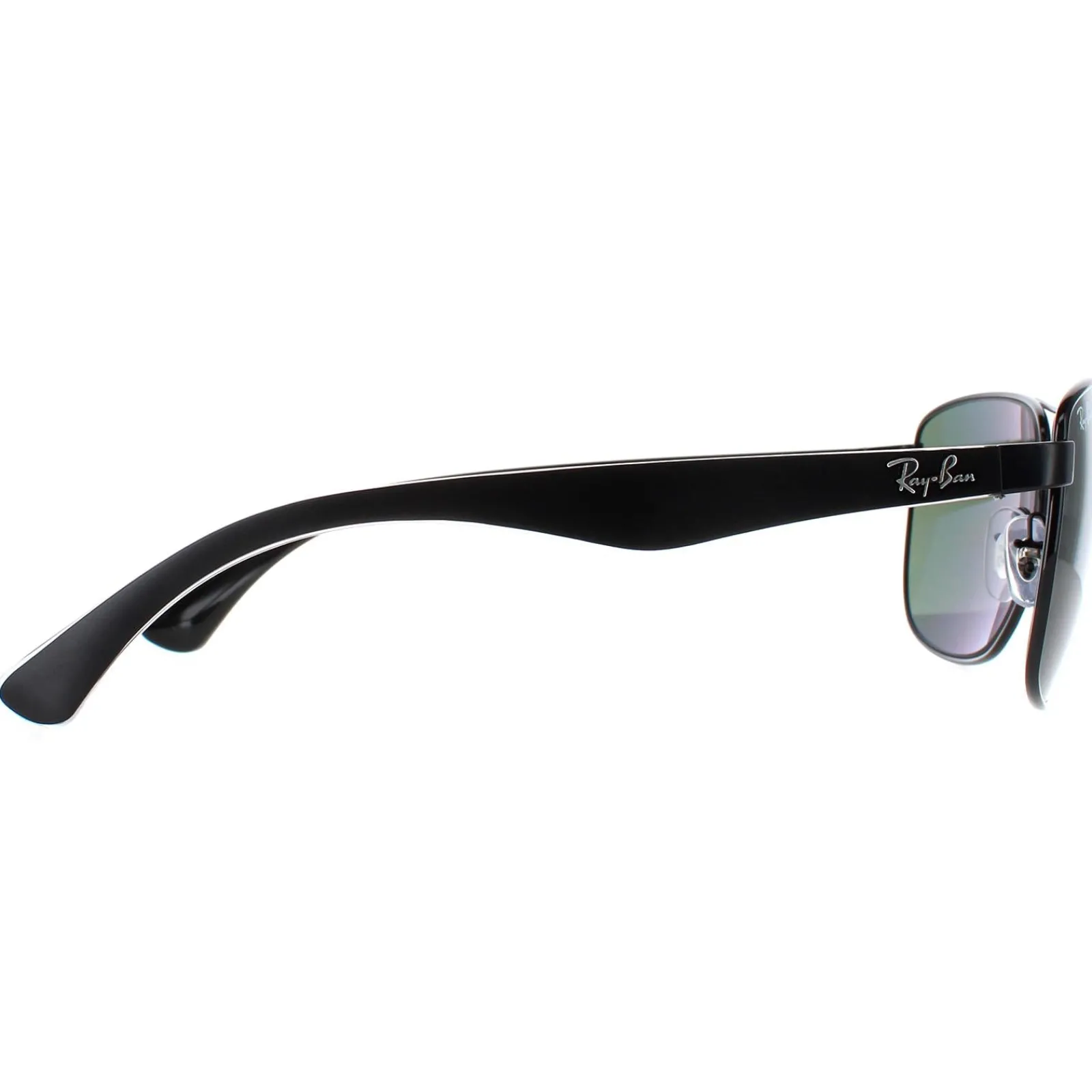 Ray-Ban Polarised^Sunglasses 3533 002/9A Black & Transparent Green Polarized