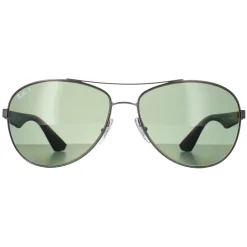 Ray-Ban Polarised^Sunglasses 3526 029/9A Gunmetal & Black Green Polarized