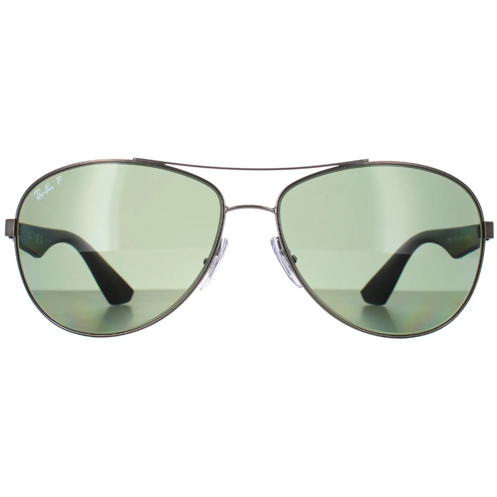 Ray-Ban Polarised^Sunglasses 3526 029/9A Gunmetal & Black Green Polarized