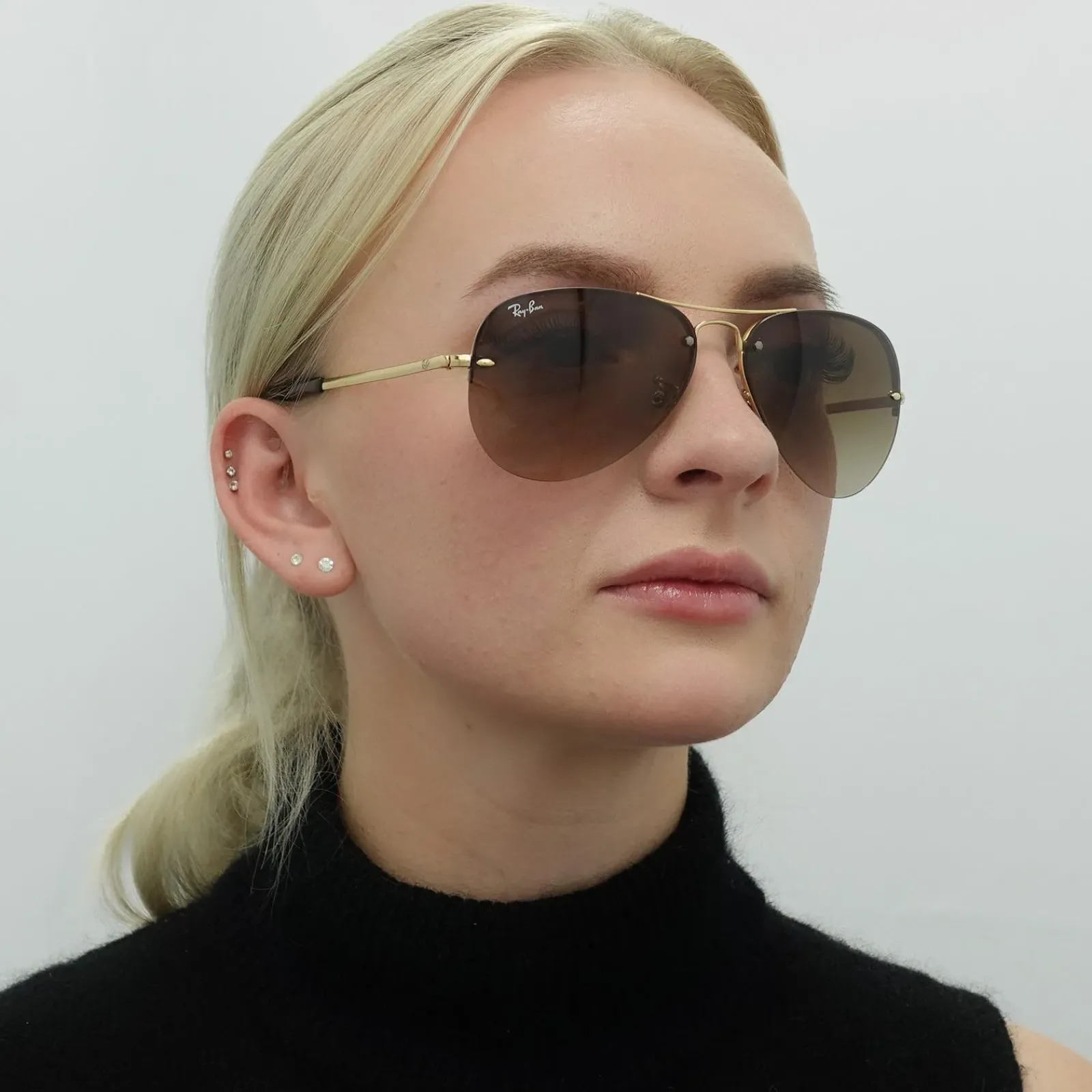 Ray-Ban Ray-Ban|Aviator^Rayban Sunglasses 3449 Gold Brown Gradient 001/13 59mm