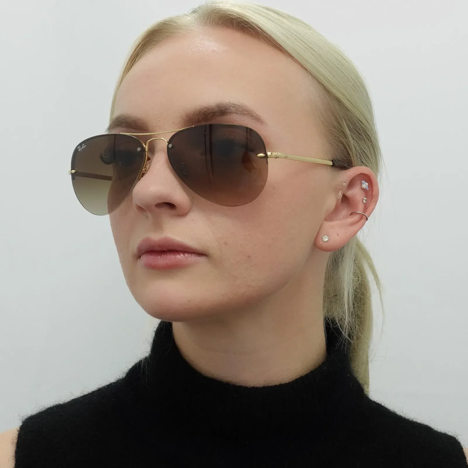 Ray-Ban Ray-Ban|Aviator^Rayban Sunglasses 3449 Gold Brown Gradient 001/13 59mm