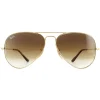 Ray-Ban Ray-Ban|Aviator^Sunglasses Aviator Metal II RB3689 914751 Gold Brown Gradient