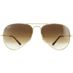 Ray-Ban Ray-Ban|Aviator^Sunglasses Aviator Metal II RB3689 914751 Gold Brown Gradient