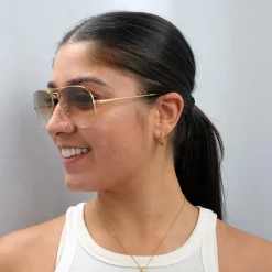 Ray-Ban Ray-Ban|Aviator^Sunglasses Aviator Metal II RB3689 914751 Gold Brown Gradient