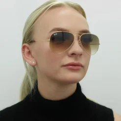 Ray-Ban Ray-Ban|Aviator^Sunglasses Aviator RB3025 001/51 Gold Brown Gradient 58mm Medi
