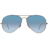 Ray-Ban Ray-Ban|Aviator^Sunglasses Aviator 3025 001/3F Gold Blue 58mm