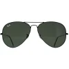 Ray-Ban Polarised|Ray-Ban^Sunglasses Aviator 3025 Black Green Polarized 002/58 62mm