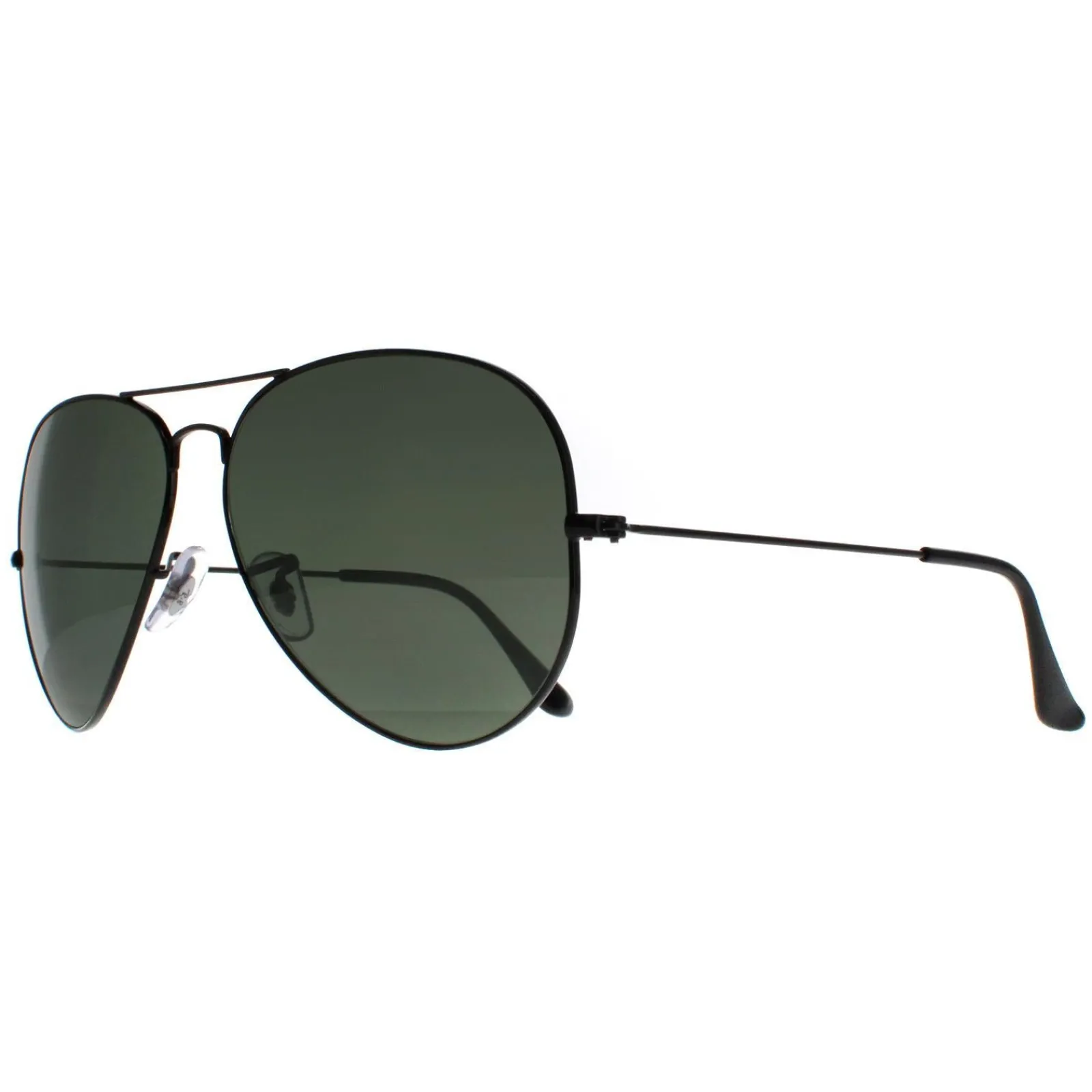 Ray-Ban Polarised|Ray-Ban^Sunglasses Aviator 3025 Black Green Polarized 002/58 62mm