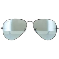 Ray-Ban Ray-Ban|Aviator^Sunglasses Aviator 3025 029/30 Gunmetal Green Silver Mirror 58
