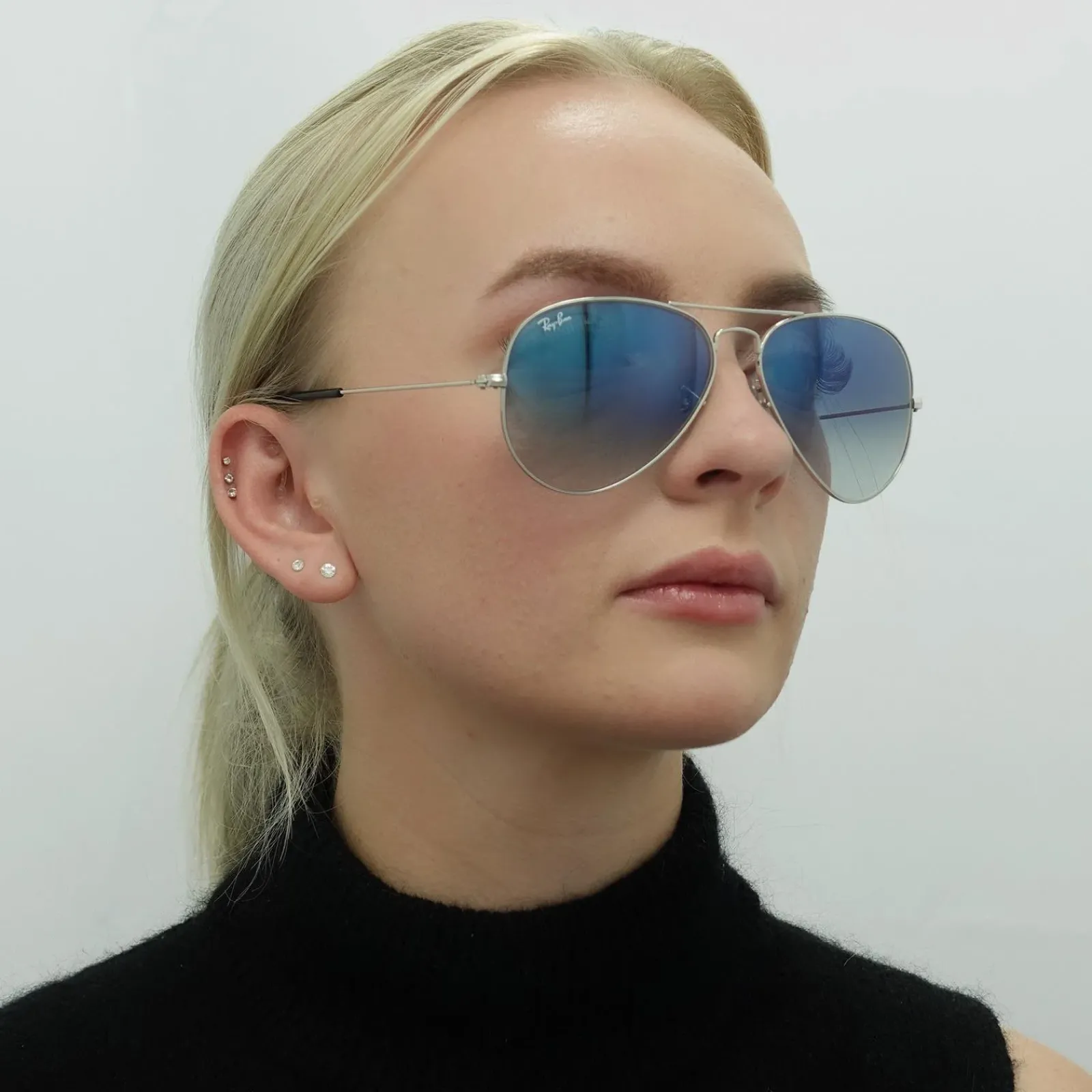 Ray-Ban Ray-Ban|Aviator^Sunglasses Aviator 3025 003/3F Silver Light Blue Gradient 58mm