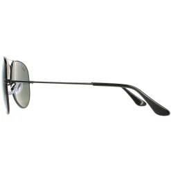 Ray-Ban Polarised|Ray-Ban^Sunglasses Aviator 3025 W3361 Polished Black Green G-15 Polari
