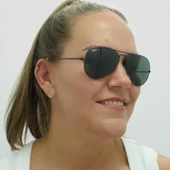 Ray-Ban Ray-Ban|Aviator^Sunglasses Aviator Metal II RB3689 914831 Black Green